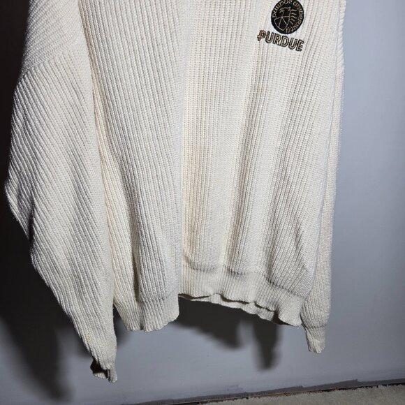 Vintage Purdue University Knit Pullover Sweater XXL Made in USA - Picture 5 of 7